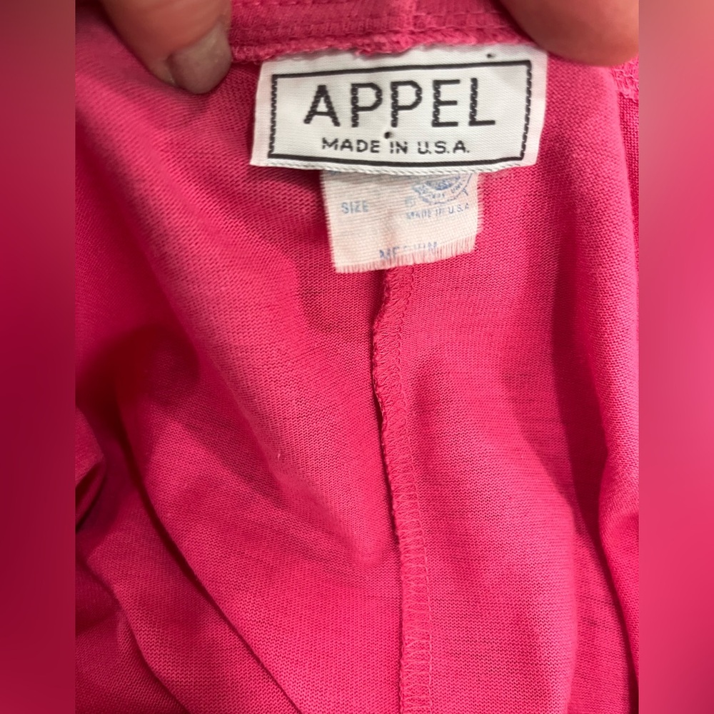 Barbiecore Appel hot Pink One Piece cotton vintage Jumpsuit Size M - Picture 10 of 12